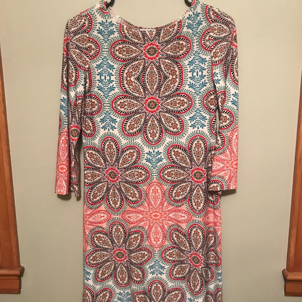 Long sleeve, chic dress.